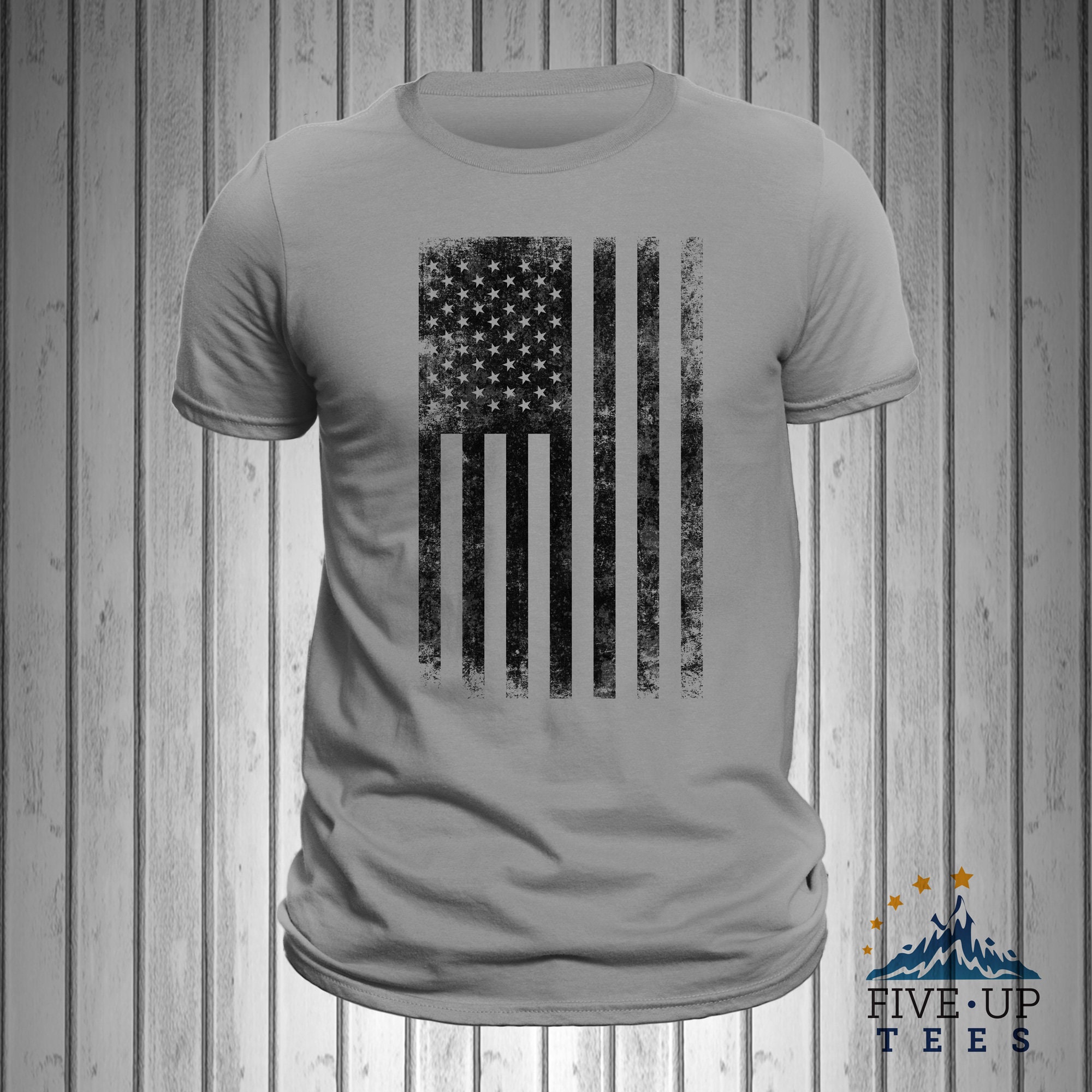MTV Herren T-Shirt – Distressed USA-Flag Design, Offizielles Lizenzprodukt