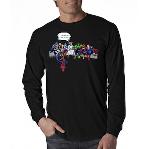 Jesus and Superheroes Original And That&#39;s How I Saved The World Men&#39;s Long Sleeve T-Shirt