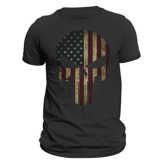 USA Soldier Skull Patriotic T-Shirt For Men - American Pride Graphic Tee, Made In USA - View #6