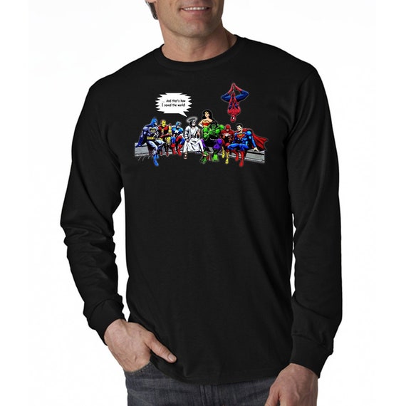 jesus and superheroes shirt