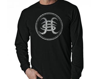 Heroes Del Silencio Bunbury Distressed Logo A Long Sleeve T-Shirt