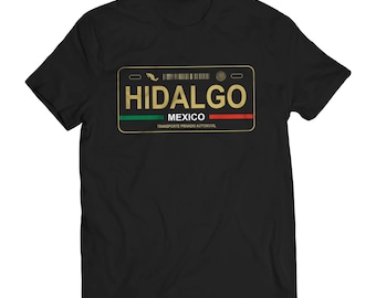 Hidalgo Mexico License Plate T-Shirt - Playera Mexicana con Placa de Carro