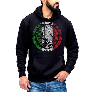 Mexico Coat of Arms Hoodie - Sueter Con Capucha y Escudo Nacional De Mexico