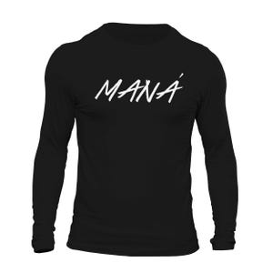 MANA Brushed Text Men&#39;s Long Sleeve T-Shirt Playera