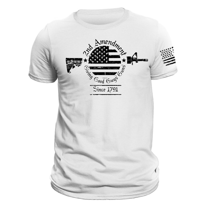 T-shirt Graphique GUARDED 2nd Amendment - Noir - Taille 2XL Homme - Occasion Très Bon état