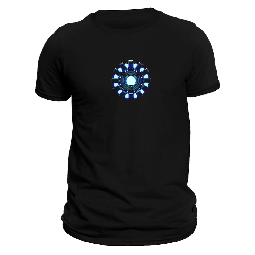 Buy Arc Reactor Mens T-shirt - Stark Industries Short Sleeve Tee Round Neck Black S-XXXXXL Online in India