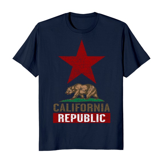 Republic Of California Herren T-Shirt – Schwarz, Limitierte Edition, Lässiger Look