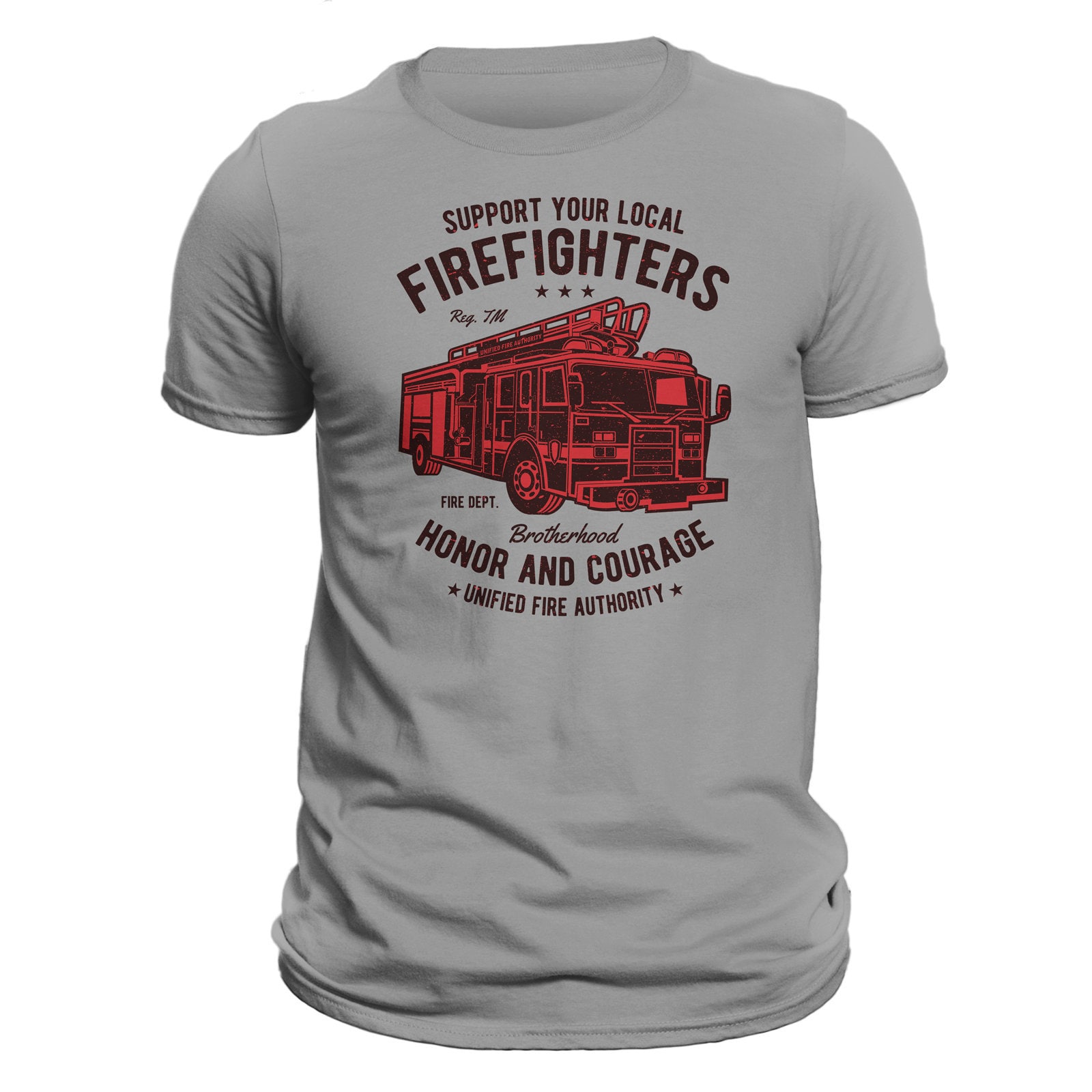 Firefighter Fire Department Fire Truck Men's T-shirt - Etsy