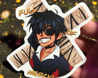 Wolfwood Vinyl Sticker - Full of Mercy - Priest Boi