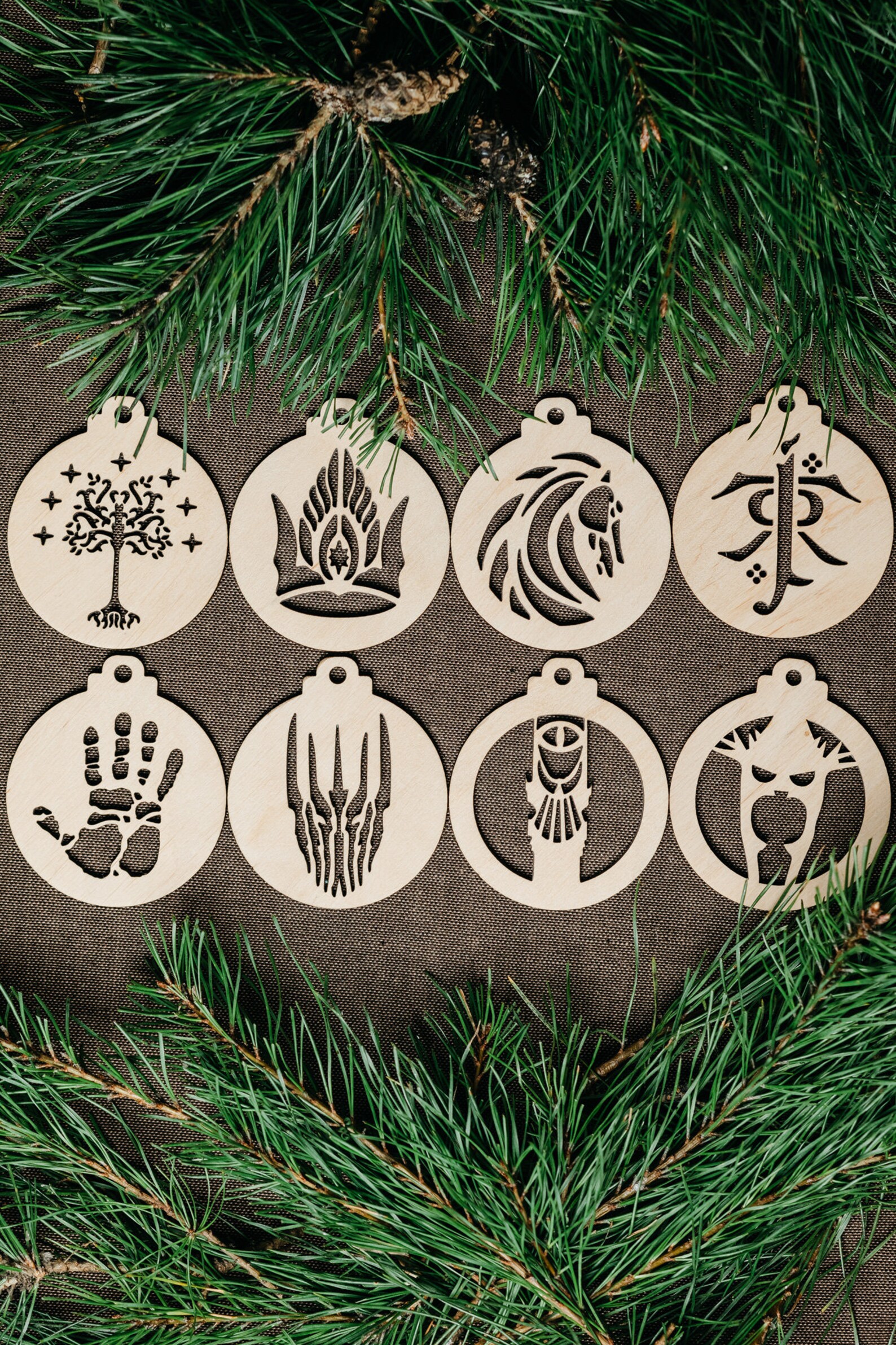 Lord Of The Rings Christmas Tree Ornaments Lotr Decor Hobbit Etsy