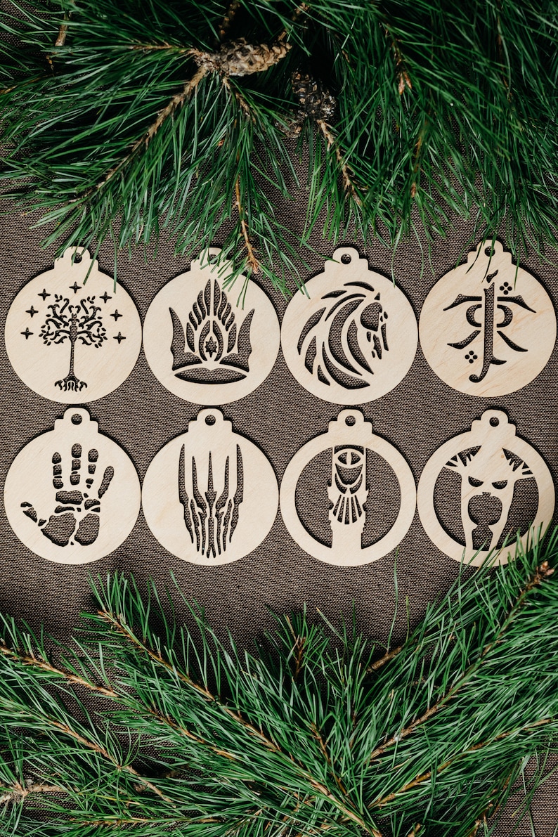 Lord of the rings christmas tree ornaments Tree of gondor Etsy Lord Of The Rings Christmas Ornaments