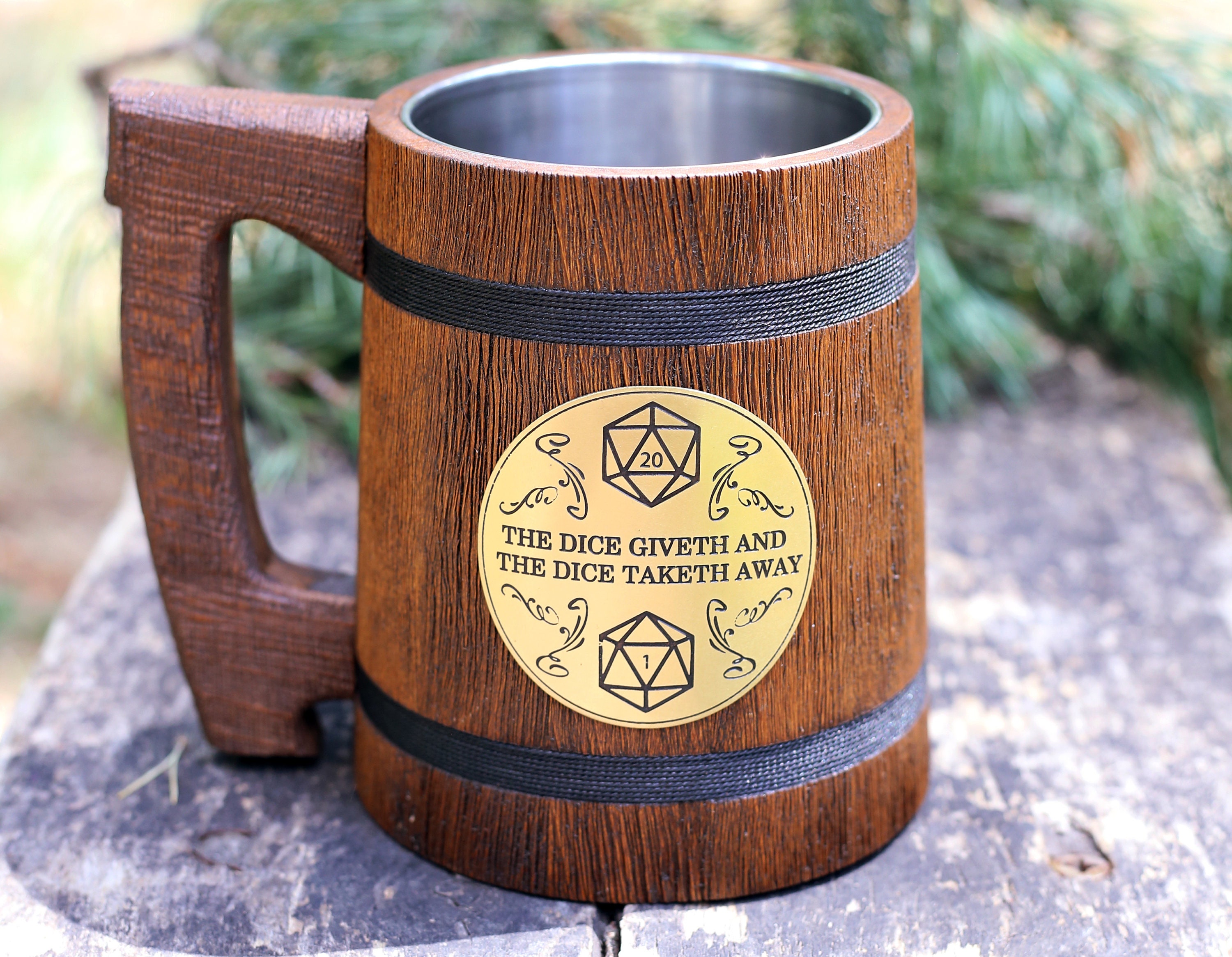 Dungeon Master dnd dice Uncle gift Custom beer mug Etsy