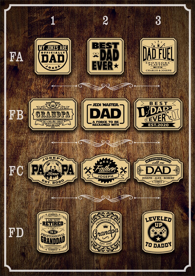 Download Godparent gift wooden stein Fathers day gift for grandpa ...