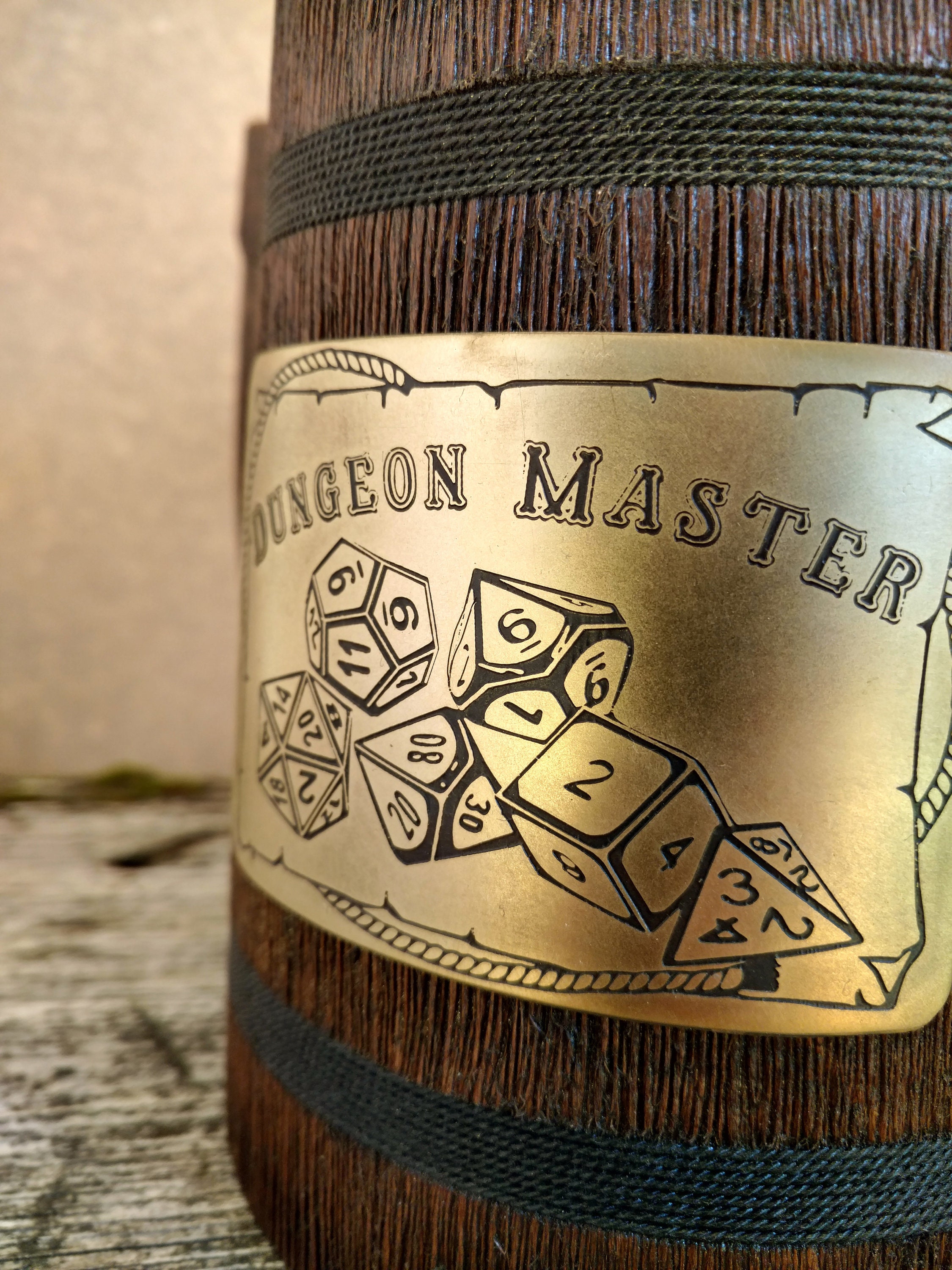 Dnd dice set tankard Wooden beer stein Gift for boyfriend Etsy