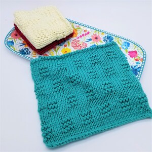 Dishcloth Knitting Pattern, Kitchen Decor Knit Dishcloth Pattern, Beginner Knitted Dishcloth Pattern, Home Decor Kitchen Cloth, East Burke