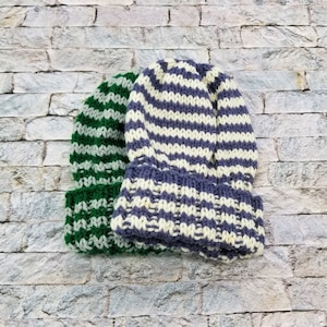 Teen Hat Knitting Pattern, Easy Knit Hat, Teen Cuffed Knit Hat, Beanie Hat Pattern, Beginner Knitted Hat Pattern for Teenagers, Parks Creek