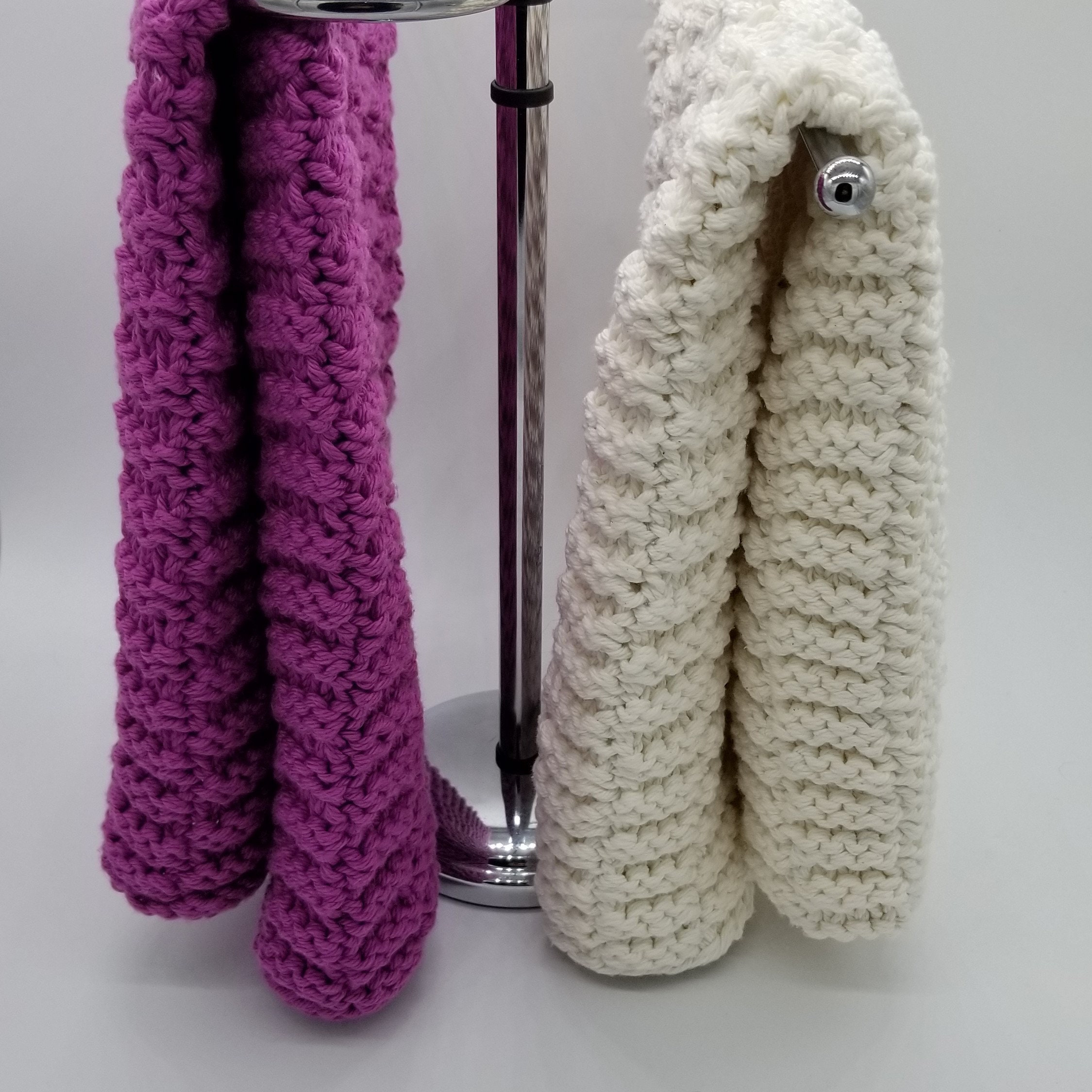 Knitted Hand Towel Pattern ǀ Knit Dish Towel ǀ Creekway Etsy