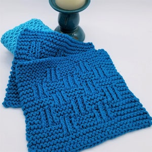 Washcloth Knitting Pattern, Wash Cloth Pattern Knitted, Spa Cloth to Knit,  Face Cloth Pattern, Home Decor Knitting, Elk Creek