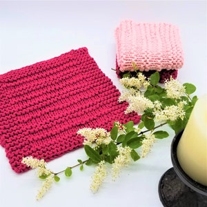 Easy Washcloth Knitting Pattern, Beginner Knit Washcloth Pattern, New Knitter Pattern, Novice Knitting Pattern, Easy Knit, Hillside