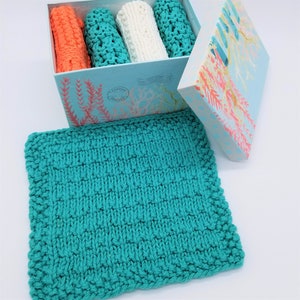 Dishcloth Knitting Pattern, Gift for Home to Knit, Easy Cotton Dishcloth Knitted Gift for Home, Knit Dishcloth Pattern, Henry Fork