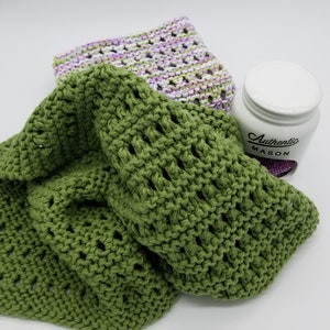 Knit Hand Towel Pattern, Dish Towel Knitting Pattern, Brooks