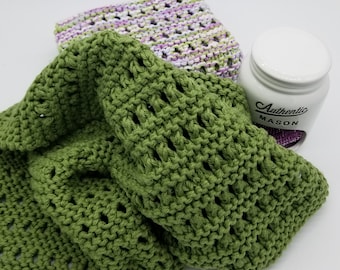 Knit Hand Towel Pattern, Dish Towel Knitting Pattern, Brooks