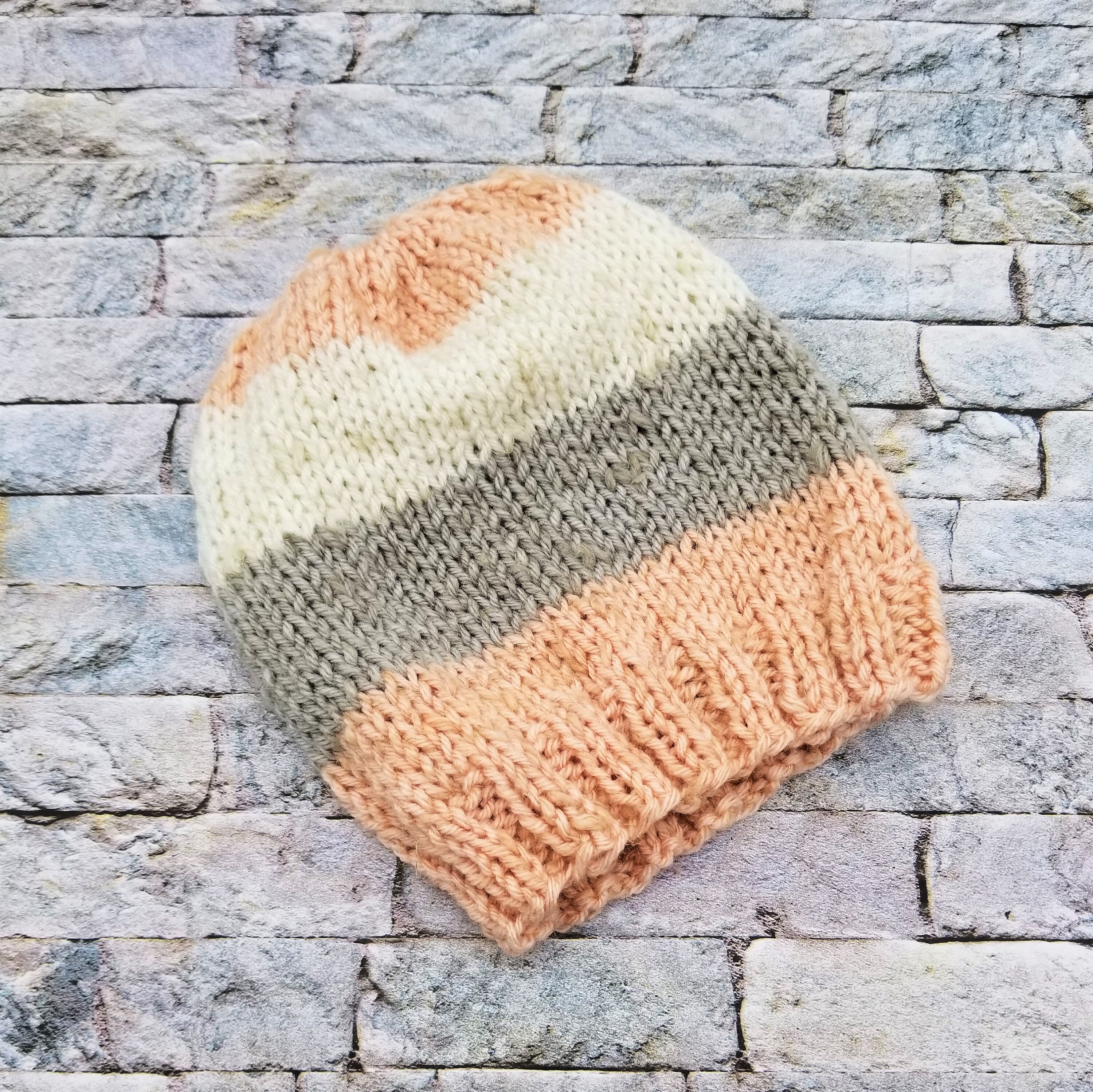 Adult Hat Knitting Pattern, Knitted Hat Pattern for Adults, Easy Knit ...
