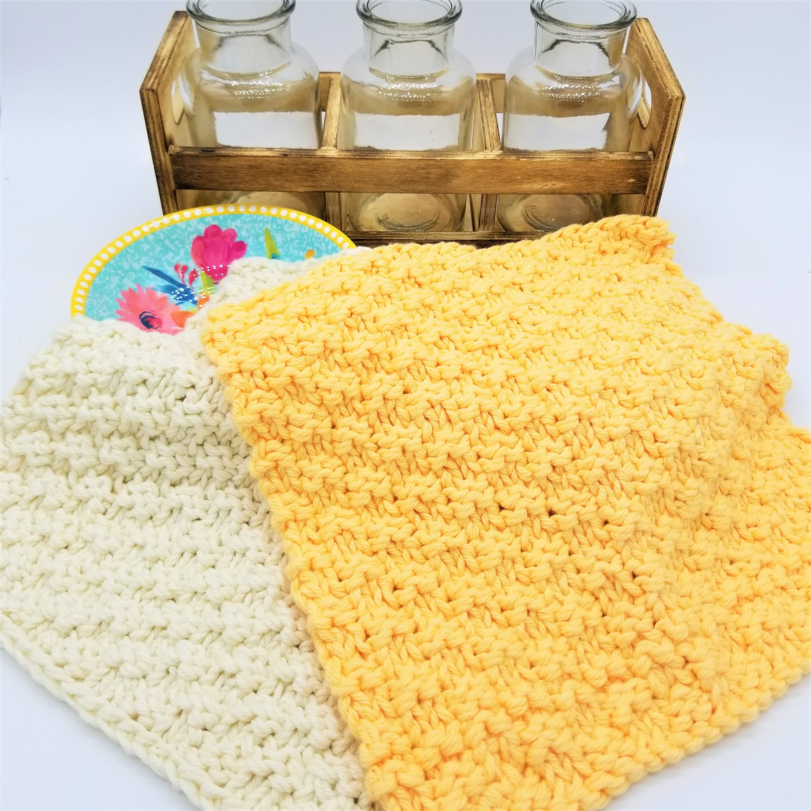 Dishcloth Knitting Pattern, Beginner Dishcloth Pattern, Dishcloth Easy ...