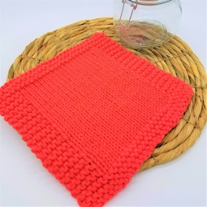 Thanksgiving Dishcloth Knitting Pattern, Handmade Home Decor, Fall Kitchen Decor, Autumn Knitted Dishcloth Pattern, Midway