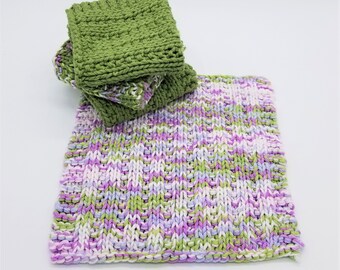 Dishcloth Knitting Pattern, New Home Gift to Knit, Knitted Home Decor, Housewarming Gift, Gift for Home, Knit Dishcloth Pattern, Banner Elk