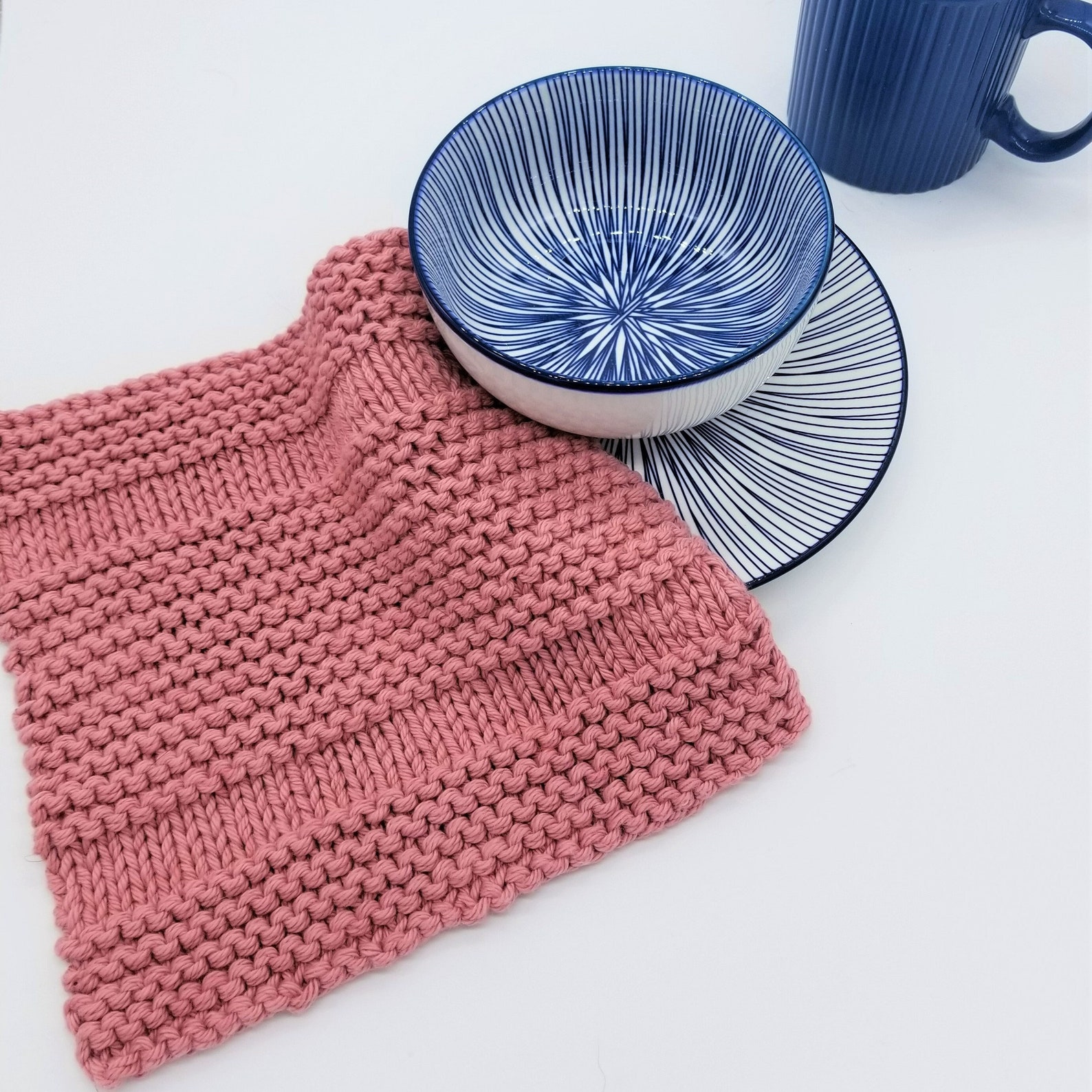 Dishcloth Knitting Pattern, Knit Dishcloth Pattern, Knitted Dishcloth ...