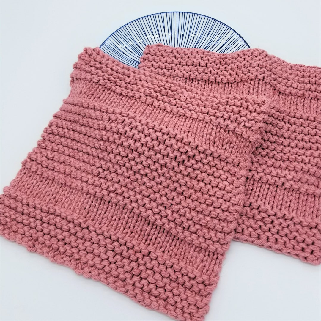 Easy Dishcloth Knitting Pattern, Knitted Dishcloth Pattern, Easy Knit