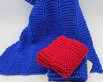 Knitting Pattern Dish Towel, Knitted Towel Pattern, Knit Hand Towel Pattern, Goldcreek