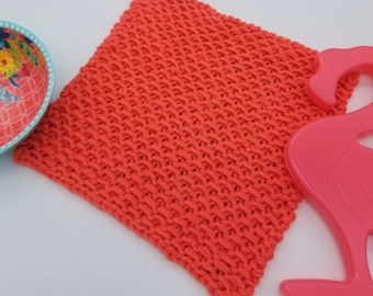 Dishcloth Knitting Pattern, Knit Dishcloth Pattern, Knitted Dishcloth Pattern, Easy Beginner Knitting Project, Kitchen Décor Knitting, Globe