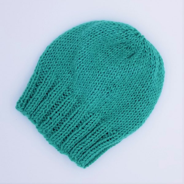 Adult Hat Knitting Pattern, Easy Knit Hat Pattern, Patterson