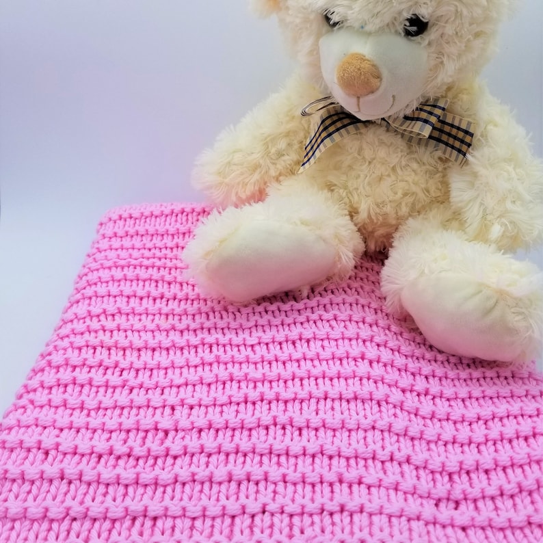Quick Baby Blanket Knitting Pattern, Knit Baby Blanket, Easy Knitted Baby Blanket, Cozy Blanket