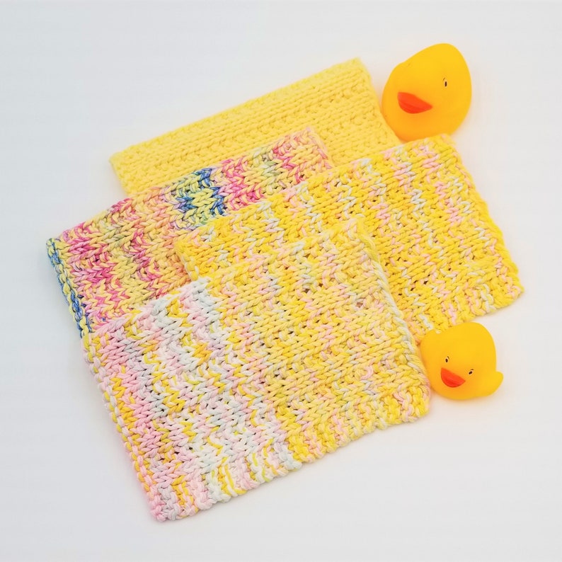 Baby Washcloth Knitting Pattern for Beginners, Easy Knit Pattern Wash
