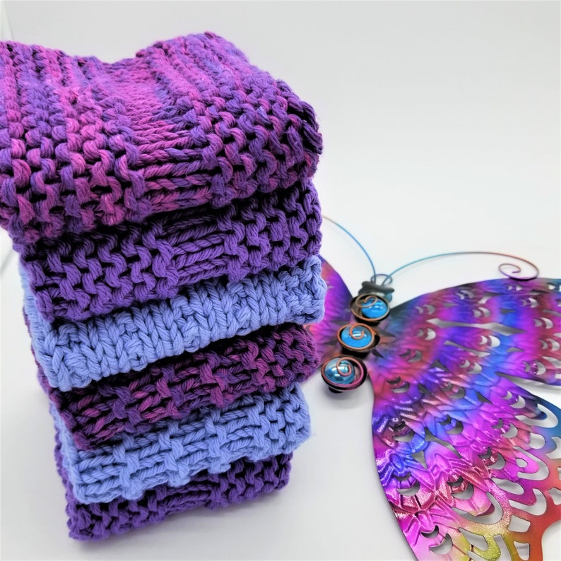Washcloth Knitting Pattern, Easy Knit Washcloth Gift, Quick Knit Gift