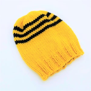 Adult Hat Knitting Pattern, Knitted Hat Pattern for Adults, Easy Knit Hat, Adult Worsted Weight Knit Hat, Beanie Hat Pattern, Abee Creek