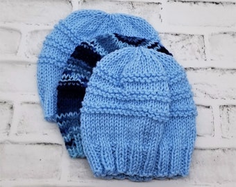Child Hat Knitting Pattern, Easy Kids Knit Hat, Beginner Beanie Hat Pattern, Worsted Weight Hat, Knitted Hat Pattern for Children, Lovelady