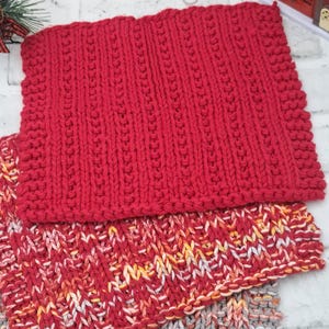 Christmas Dishcloth Knitting Pattern, Knit Dishcloth Pattern for Beginners, Holiday Knitted Dish Cloth, Easy Hand Knit Gift, Newton