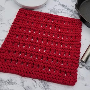 Redbud Dishcloth Crochet Pattern