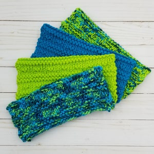 Washcloth Knitting Pattern, Beginner Knit Washcloth, Fast Knitted Washcloth, Easy Washcloth Pattern, Simple Washcloth Pattern, Deal Mill