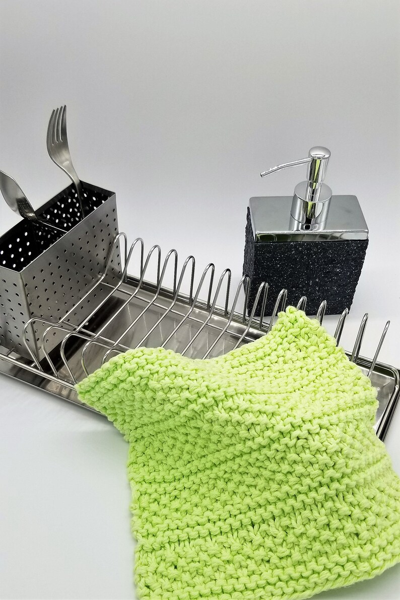 Knit Dishcloth Pattern Knit Washcloth Pattern Stony Point Etsy New