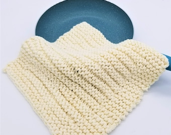 Dishcloth Knitting Pattern, Knit Dishcloth Pattern, Knitted Dishcloth Pattern, Beginner Knitting, Kitchen Décor Knitting, Flintlock