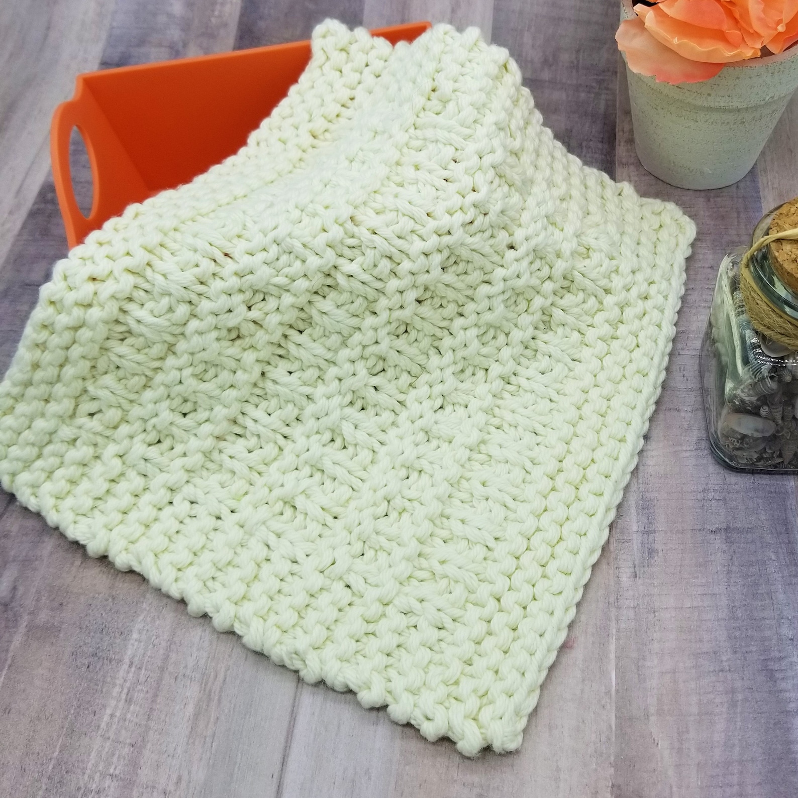 Washcloth Knitting Pattern Knit Washcloth Pattern Bath Decor Knit