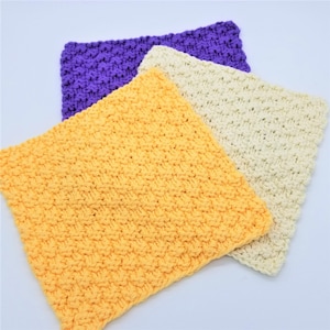 Dishcloth Knitting Pattern, Kitchen Dishcloth Knit Pattern, Dishcloth Knitting Pattern Home Decor, Knitted Dishcloth, Grace Chapel