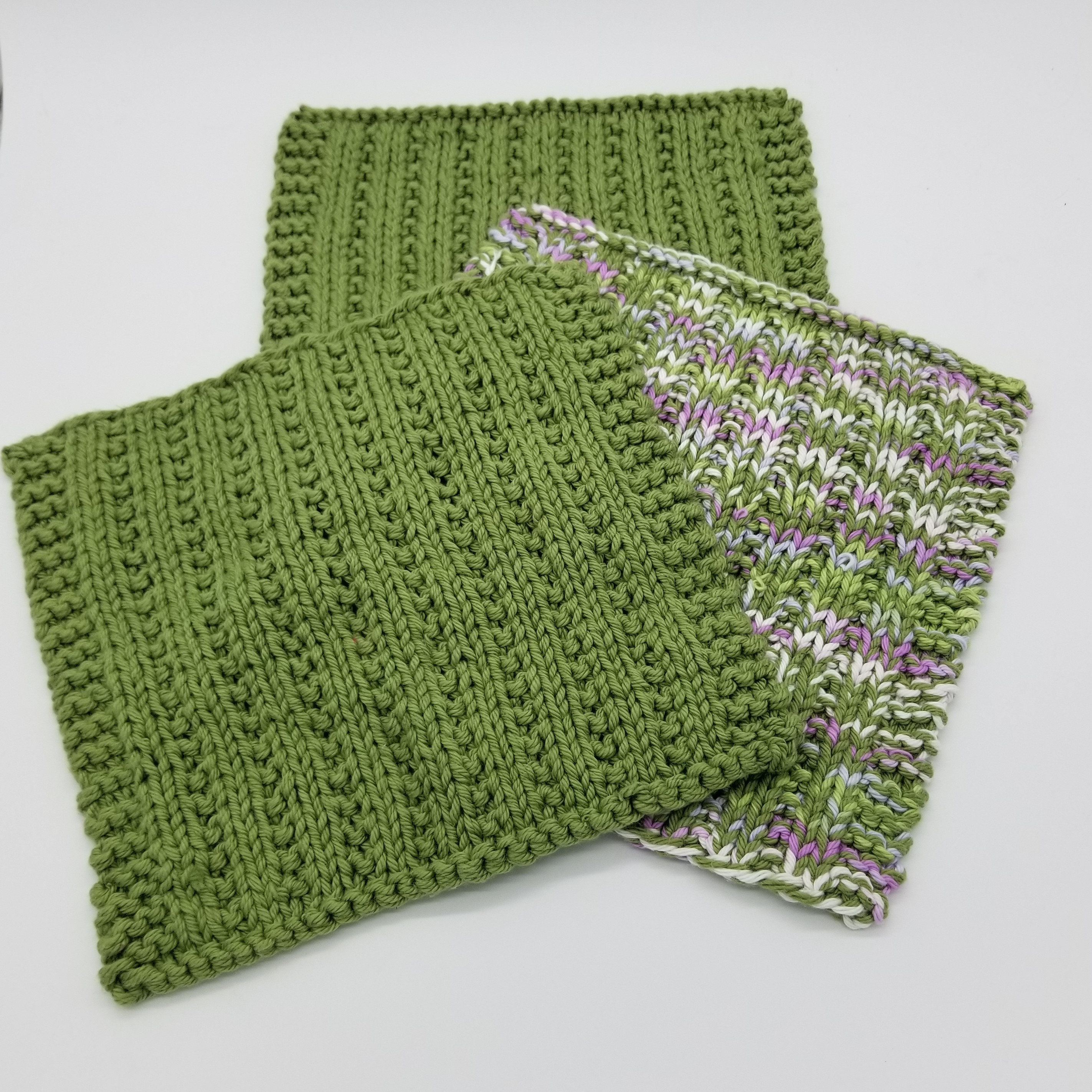 Washcloth Knitting Pattern Beginner Knit Washcloth Pattern - Etsy