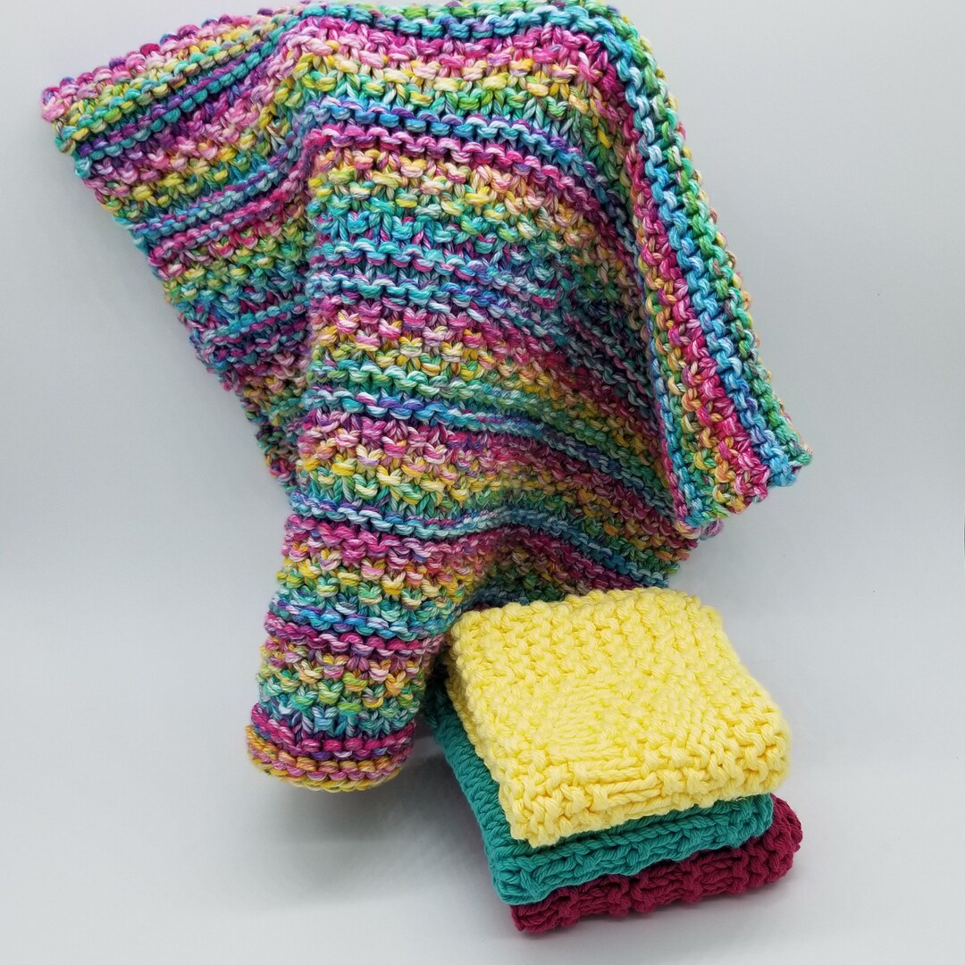 Hand Towel Knitting Pattern, Bathroom Hand Towel, Home Gift Knit