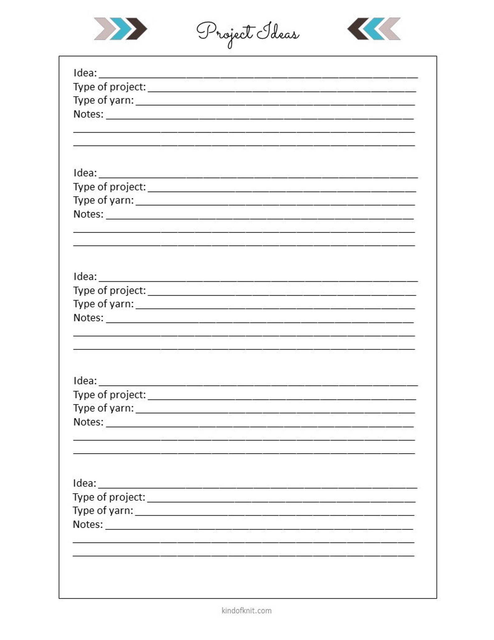 Crochet Zen: Journal Planner and Organizer. Printable PDF - Etsy